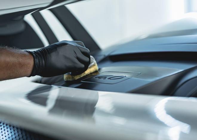 Applying ceramic coating to plastic